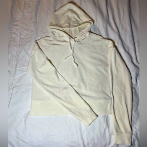 Super soft velour crop hoodie